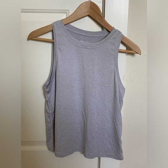 Charcoal Grey Athleta Workout Tank/ Muscle Tee - Picture 2 of 5